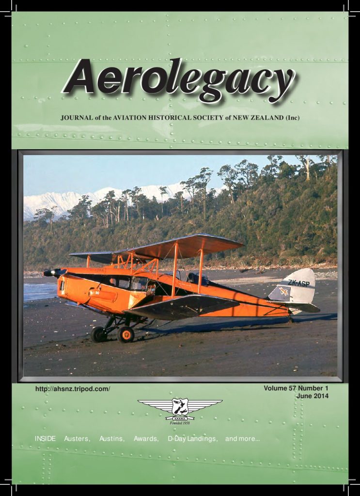 AHSNZ Vol 57 No 1 Aerolegacy June 2014