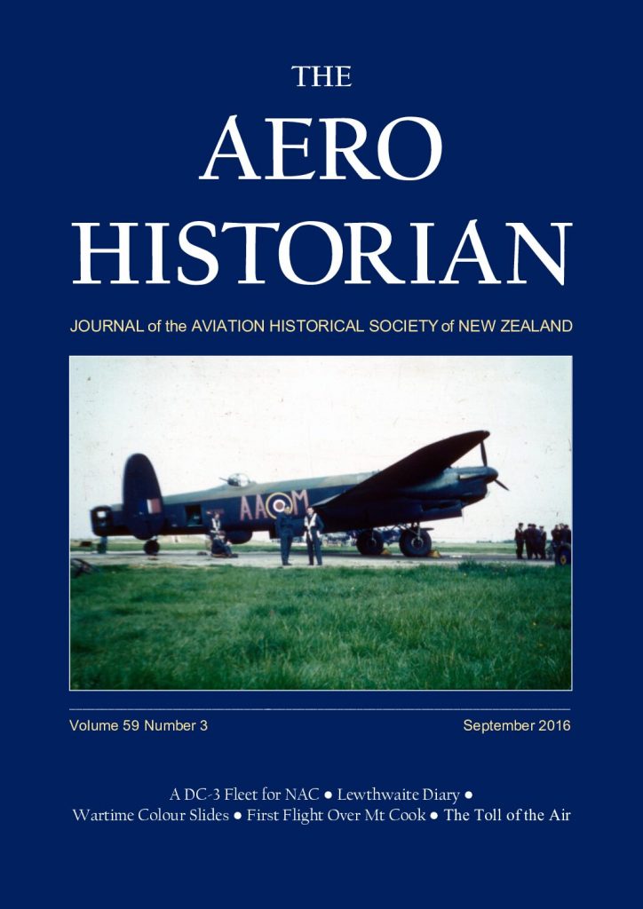 AHSNZ Vol 59 No 3 The Aero Historian Sept 2016