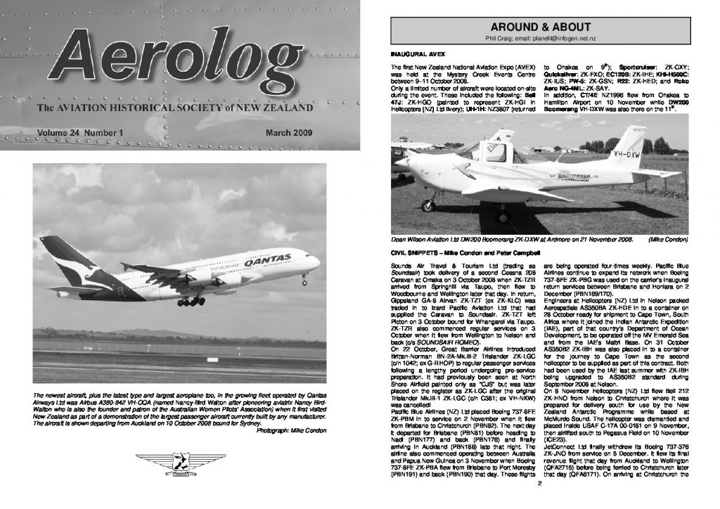 Aerolog Vol 24 No 1 Mar 2009